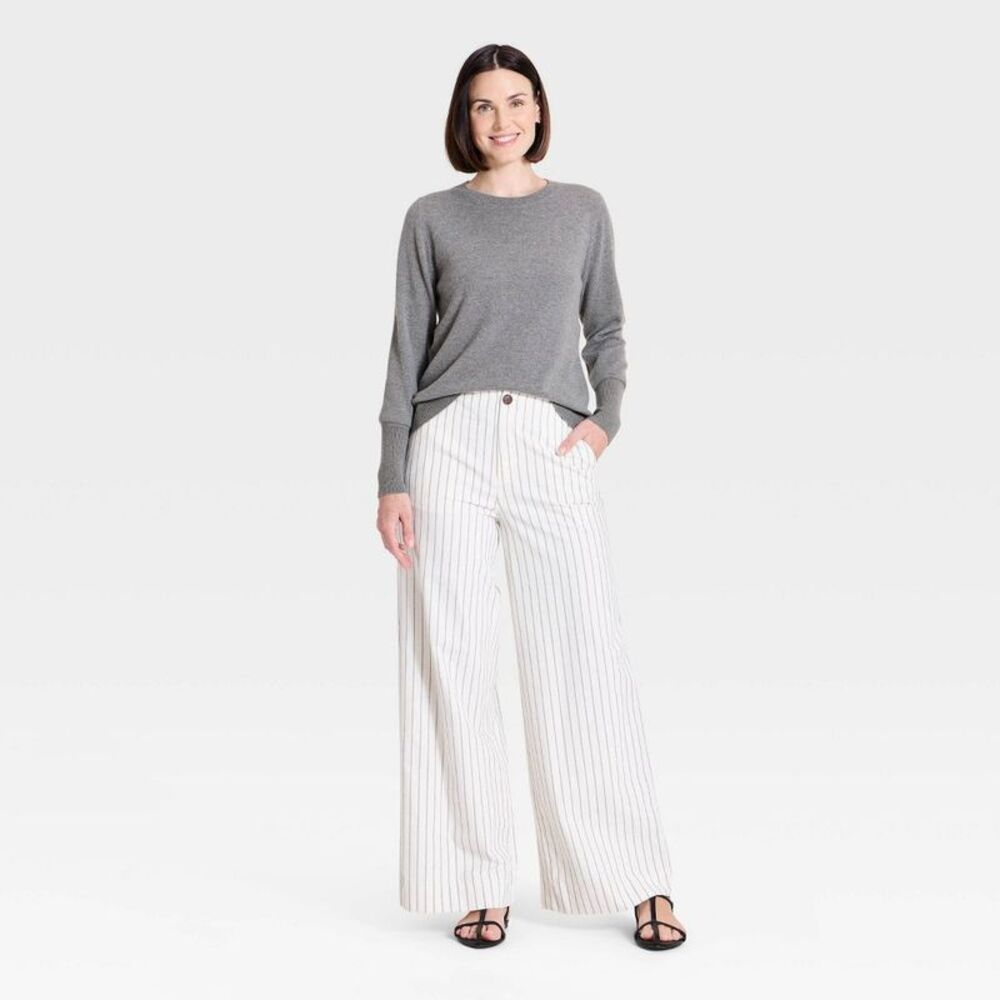 A New Day - Women's 100% Cashmere Sweater - A New Day Heather Gray - Picture 3 of 3